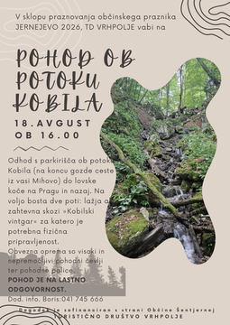 Pohod ob potoku Kobila